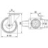 Roata pivotanta din cauciuc 160 mm - 350 kg TENTE 3470IEP160P63 [2]
