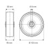 Roata termorezistenta 100 mm - 125 kg TENTE BOG100x35-Ø8 [2]