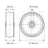 Roata din poliamida 100 mm - 150 kg TENTE UAR100x32-Ø12 HL44,4 grey [2]