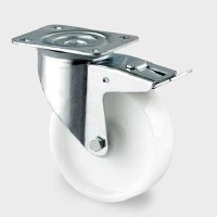 Roata pivotanta din poliamida cu frana 200 mm - 350 kg TENTE 3477UOO200P63