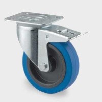 Roata pivotanta din poliamida , cu frana 100 mm - 160 kg TENTE 3477UFR100P62 blue