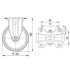 Roata fixa din otel 100 mm - 70 kg TENTE 3478DIR100P62 [2]