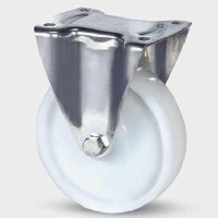 Roata fixa din poliamida 100 mm cu furca inox - 200 kg TENTE 8478UOO100P62