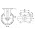 Roata fixa din aluminiu 100 mm - 250 kg TENTE 3478ITP100P62 [2]