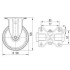 Roata fixa din poliamida 100 mm - 200 kg TENTE 3478UOO100P62 [2]