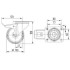 Roata pivotanta din poliamida cu frana 100 mm - 160 kg TENTE 3477UFR100P62 grey [2]