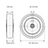 Roata din polipropilena 100 mm - 80 kg TENTE PJO100x32-Ø12 [2]