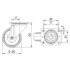 Roata pivotanta , din aluminiu 100 mm - 200 kg TENTE 3470IEP100P62 [2]