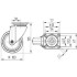 Roata pivotanta din polipropilena 100 mm - 80 kg TENTE 2470PJO100P50 [2]