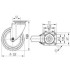 Roata pivotanta din polipropilena 125 mm - 100 kg TENTE 2470PJO125P50 [2]