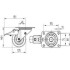 Roata pivotanta cu frana din aluminiu 125 mm - 300 kg TENTE 3477IEP125P63 [2]
