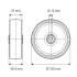 Roata din otel  125 mm - 100 kg TENTE DIR125x37-Ø12 [2]