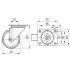 Roata pivotanta din aluminiu 125 mm - 300 kg TENTE 3470IEP125P63 [2]