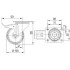 Roata pivotanta din poliamida cu frana 100 mm - 150 kg TENTE 3477UAR100P62 grey [2]