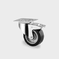 Roata pivotanta cu frana, din aluminiu 100 mm - 200 kg TENTE 3477IEP100P62