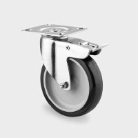 Roata pivotanta din polipropilena cu frana 100 mm - 80 kg TENTE 1477PAO100P50