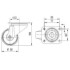 Roata termorezistenta pivotanta 80 mm cu furca inox - 100 kg TENTE 8470BOG080P62 [2]