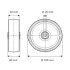 Roata din aluminiu 160 mm - 350 kg TENTE IEP160x50-Ø25 [3]