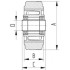 Roata din aluminiu 160 mm - 800 kg TENTE ITP160x50-Ø20 flat [2]