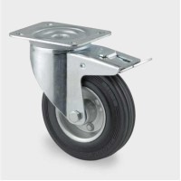 Roata pivotanta din cauciuc cu frana 160 mm - 135 kg TENTE 3477DVR160P63 Roata pivotanta din cauciuc cu frana 160 mm - 135 kg TENTE 3477DVR160P63