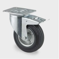 Roata pivotanta din otel cu frana 100 mm - 70 kg TENTE 3477DVR100P62