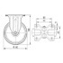 Roata din poliamida fixa 80 mm - 200 kg TENTE 3478UOO080P62 [2]