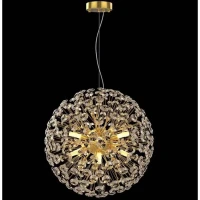 Candelabru Cristal MINUET 8x G9, Diametru 40cm, Auriu Lucios, Inaltime Reglabila Candelabru Cristal MINUET 8x G9, Diametru 40cm, Auriu Lucios, Inaltime Reglabila