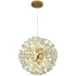 Candelabru Cristal MINUET 8x G9, Diametru 40cm, Auriu Lucios, Inaltime Reglabila [2]