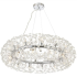 Candelabru Cristal MINUET 12x G9, Diametru 60cm, Argintiu Lucios, Inaltime Reglabila [4]