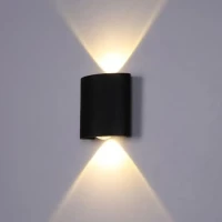 Aplica LED Fantas de Exterior si Interior, 2 Surse x 1W, IP65, Metalic, Negru, 3000K Aplica LED Fantas de Exterior si Interior, 2 Surse x 1W, IP65, Metalic, Negru, 3000K