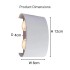 Aplica LED Fantas de Exterior si Interior, 4 Surse x 1W, IP65, Metalic, Alb, 3000K [3]