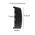 Aplica LED Fantas de Exterior si Interior, 8 Surse x 1W, IP65, Metalic, Negru, 3000K [3]