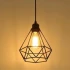 Lustra Forma Diamant, STRUKTUR, 1xE27, Negru, Metal [4]
