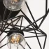 Lustra Forma Diamant, STRUKTUR, 3xE27, Negru, Metal [2]