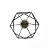 Lustra Forma Diamant, STRUKTUR, 3xE27, Negru, Metal [4]