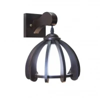 Aplica de Perete Canela, 1*E27, Lemn cu Sticla Aplica de Perete Canela, 1*E27, Lemn cu Sticla