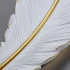 Aplica LED Pena 25W 63cm Alb Auriu [2]