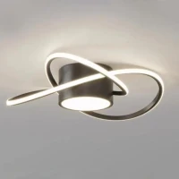 Lustra LED MIMA 30W, lumina Rece/Calda/Neutra, Negru Lustra LED MIMA 30W, lumina Rece/Calda/Neutra, Negru