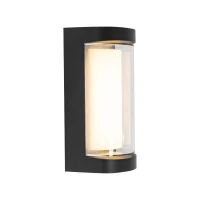 Aplica LED de Exterior Han, 12W, Metal, Negru Aplica LED de Exterior Han, 12W, Metal, Negru