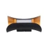 Aplica Exterior Ucrus, 12W, Negru cu Auriu, 3000K [2]