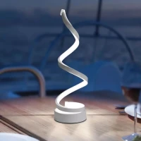Veioza LED Genom, 24W, Lumina Rece/Calda/Neutra, Plastic si Metal, Alb Veioza LED Genom, 24W, Lumina Rece/Calda/Neutra, Plastic si Metal, Alb