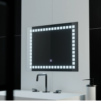 Oglinda LED Rectangulara, 80x60cm, Grid Light Basic Touch Oglinda LED Rectangulara, 80x60cm, Grid Light Basic Touch
