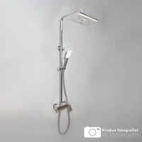 Coloana Dus cu Para si Palarie Reglaj, Alama Sanitara, Crom, 9920 Coloana Dus cu Para si Palarie Reglaj, Alama Sanitara, Crom, 9920