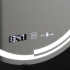 Oglinda LED Rotunda, 60cm, Senzor MotionGlow Consuel Marcello, Sistem Dezaburire, Ceas & Termometru, Dimabila [2]