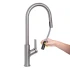 Baterie Bucatarie cu Dus Extractibil, Inox SUS304, Satinat, FJ5542 [4]