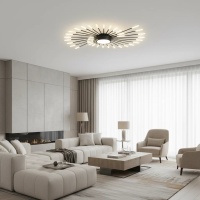 Lustra LED KALESA Grande, Lumina Neutra 4000K, 28W, Alb, Metal si Acril