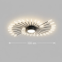 Lustra LED KALESA Grande, Lumina Neutra 4000K, 28W, Alb, Metal si Acril [4]