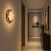 Aplica LED Decorativa CELESTIA Ø20 Lumina Rece/Neutra/Calda Auriu