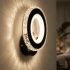 Aplica LED NOVA Rotonda, 16W, Negru & Inox, lumina Calda/Rece/Neutra [2]