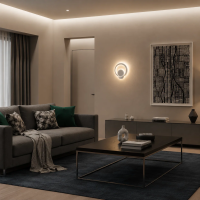 Aplica LED Urbanist 19W Rotunda Lumina Rece/Calda/Neutra Acril si Metal Alb Aplica LED Urbanist 19W Rotunda Lumina Rece/Calda/Neutra Acril si Metal Alb